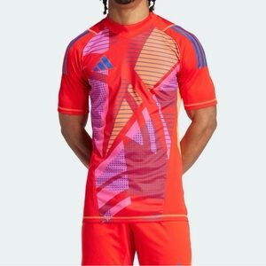 Adidas Men Size L Tiro 24 Pro Goalkeeper Jersey Soccer Red GK